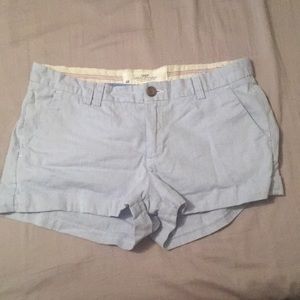 Blue and white pin stripe shorts from H&M size 8